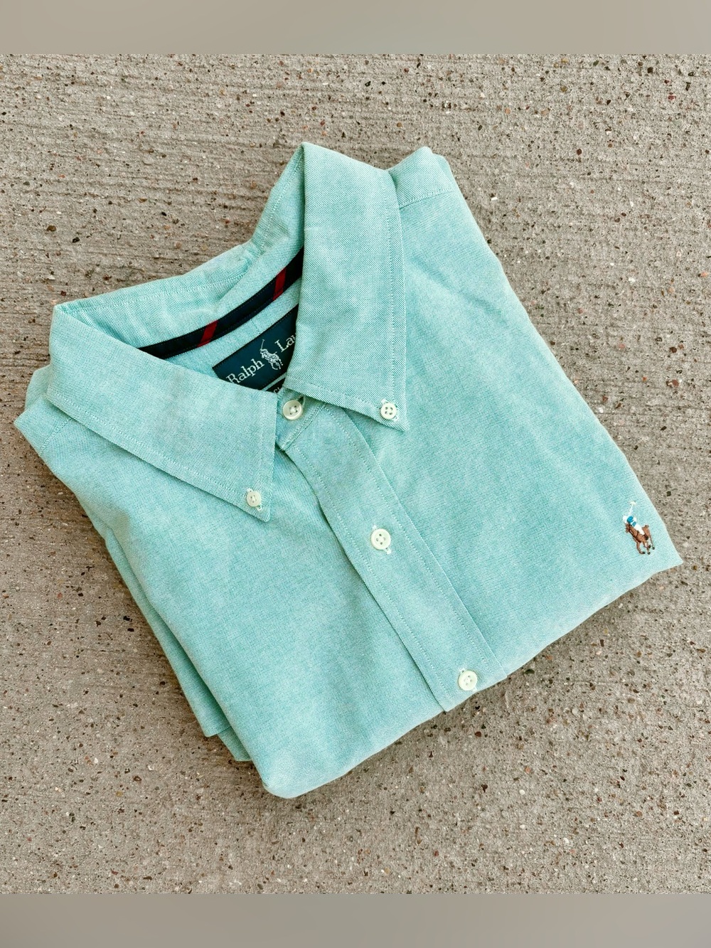 Polo Ralph Lauren Classic Fit Button Down Shirt Light Green Long Sleeve Size XXL